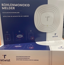 ReTwist koolmonoxidemelder co-Switch incl. montageplaat