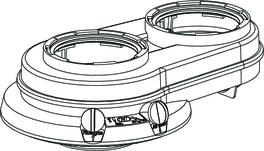 Adapter 80/80mm I en P-serie ATAG
