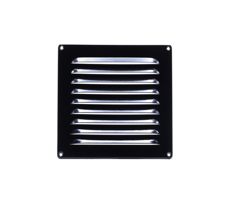 Alu schoepenrooster 200x200mm zwart 6290 - afb. 2