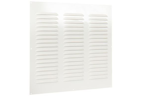 Alu schoepenrooster 400x400mm Wit - afb. 1