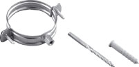 Alum.afstandbeugel m.pen 110mm 452220