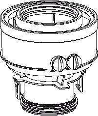 Atag concentrisch aansluitstuk AA1CA05U - afb. 1