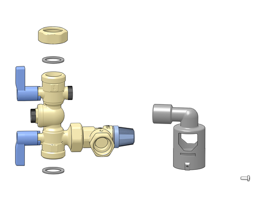 Atag inl.combinatie 8bar 3/4 AA01609U - afb. 1