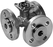 Betec kogelkraan 3W DN50 Kvs 25 RG R7050 - afb. 2