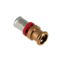 Bonfix Alu-pers 2004205 Rechte koppeling 16 x 12 M-Press