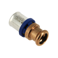 Bonfix Alu-pers 2004215 Rechte kopp. 20 mm x 22 mm m-press