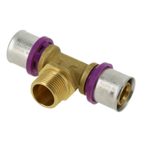 Bonfix Alu-pers T-stuk 26x3/4"Bui.x 26