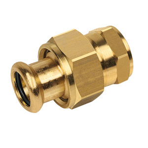 Copper-press 3-del. Koppeling 3/4 binnendraad x 28 mm - afb. 1