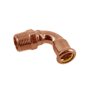 Bonfix Copper-press GAS Knie 1/2"buitendraad x 15 mm - afb. 1