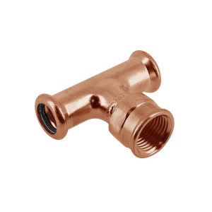 Copper-press T-stuk 28 x 1/2 binnendraad x 28 mm - afb. 1