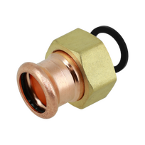 Copper-press Wartelkoppeling vlakke dichting 1 binnen X 22