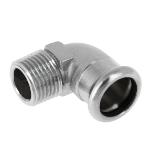 Steel-press Knie 1/2 buitendraad x 15 mm. - afb. 1