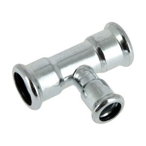 Steel-press T-stuk vergroot 22 x 28 x 22 - afb. 1