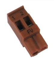 Buderus aansluitklem 2- polig FV bruin 7