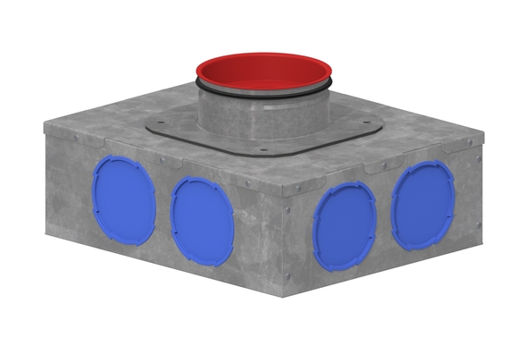 BUH HB+ Plenum afvoer 300x300 D150 40048 - afb. 2