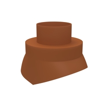 BUH scharn.kap PP 128/132 terracotta 400
