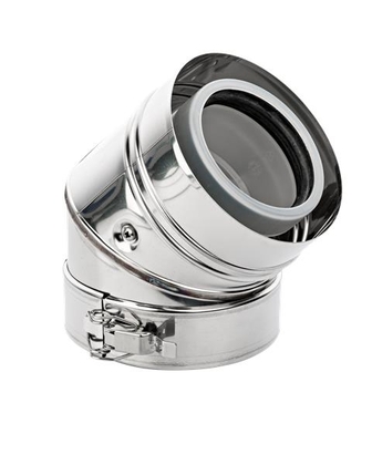 BUH Star bocht 45gr. 80/125 PP/RVS (2 st - afb. 1