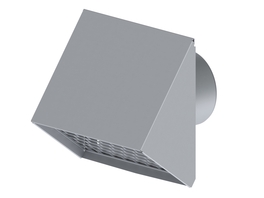 BUH ventilatie muurrooster 125 alum 4004