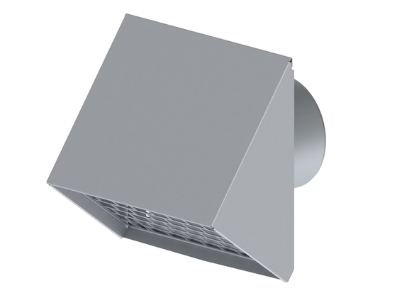 BUH ventilatie muurrooster 125 alum 4004 - afb. 1