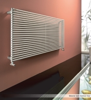 Buisradiator Giada 361x500x56 horizontaal RVS satin 203W DRL