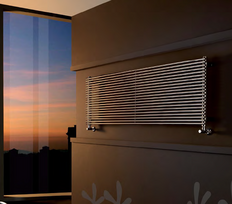 Buisradiator Giada 836x600x56 horizontaal RVS gepol. 548W DRL