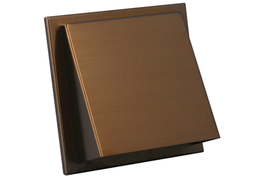 Buitenrooster schuine kap O125 messing 5