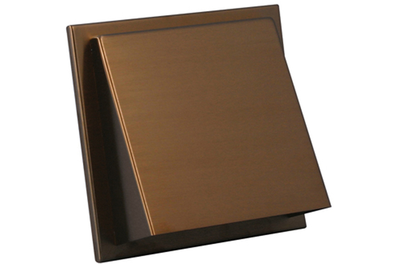 Buitenrooster schuine kap O125 messing 5 - afb. 1