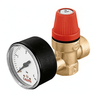 Caleffi 20x veil.klep met mano meter 1/2