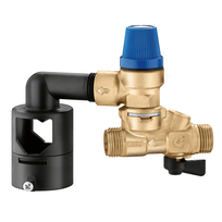 Caleffi inlaatcomb.1/2" 7bar met afsluit