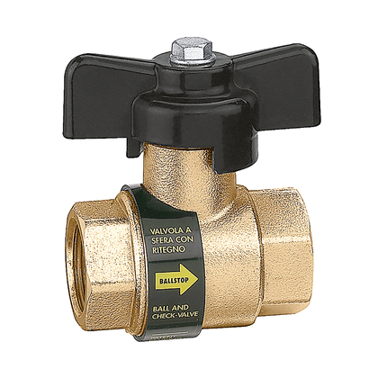 Caleffi kogelafsluit.zwart 3/4 323050 - afb. 1