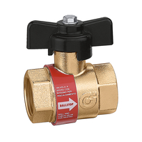 Caleffi kogelafsluitr rood 1/2 327400