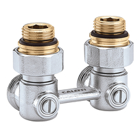 Caleffi onderblok 1/2"bu hks. 2-pijps aa
