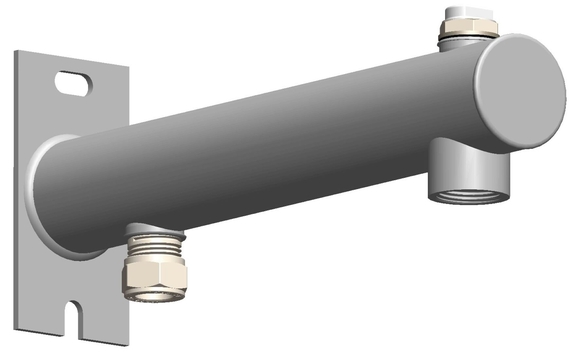 CFL expansievatconsole grijs 2x1/2-3/4 a - afb. 1