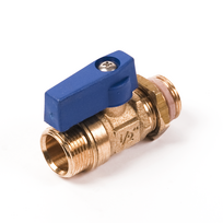 Comap kogelkraan 1/2" recht hendel blauw