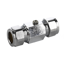Comfort kogelkraan recht 12mm verchroomd