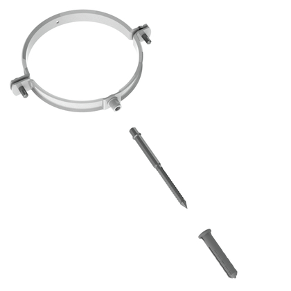 Concentrisch wit bevest.beugel 100mm - afb. 1