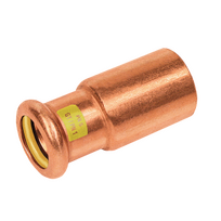 Copper-press Insteekverloop 22-15mm gas