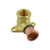 Copper-press Muurplaat 1/2" binnendraad x 12 mm