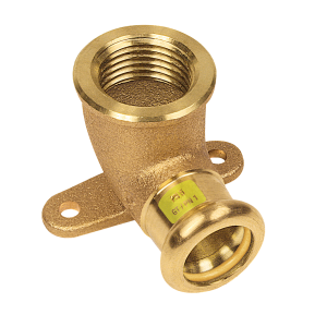 Copper-press Muurplaat 1/2"-15mm gas - afb. 1