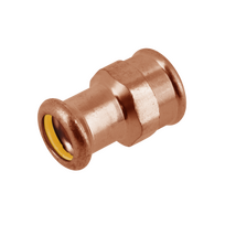 Copper-press Schroefbus 1/2"-15mm gas