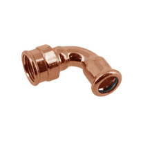  Copper-press Knie 1" binnendraad x 28 mm