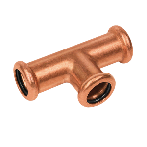 Copper-press T-stuk verlopend 22 x 15 x 15 mm - afb. 1