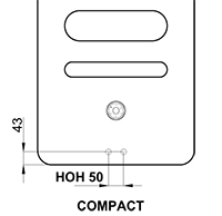 Designradiator Giuly Compact 50mm 1200x520x10 523W DRL - afb. 3