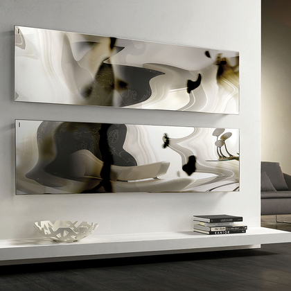 Designradiator Lola 450x1516x40 RVS gepol. horizontaal 700W DRL - afb. 1