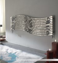 Designradiator Lola 450x1516x40 RVS satin horizontaal 484W DRL