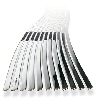 Designradiator Lola 450x1516x40 RVS satin horizontaal 557W DRL - afb. 1