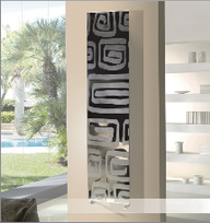 Designradiator Lola 450x1516x40 RVS satin horizontaal 978W DRL