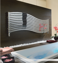 Designradiator Lola 570x1516x40 RVS gepol. horizontaal 616W DRL