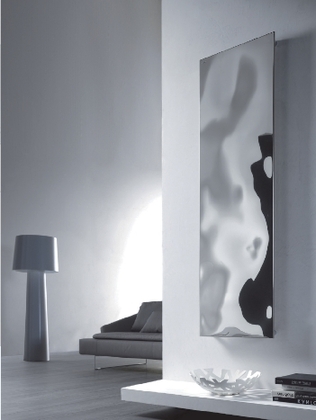 Designradiator Lola 570x1516x40 RVS gepol. horizontaal 700W DRL - afb. 1