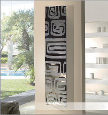 Designradiator Lola 570x1516x40 RVS satin horizontaal 1100W DRL - afb. 1